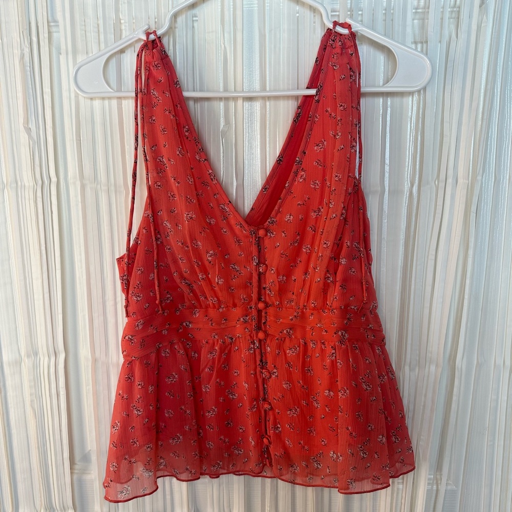 Abercrombie & Fitch Floral Sleeveless Blouse